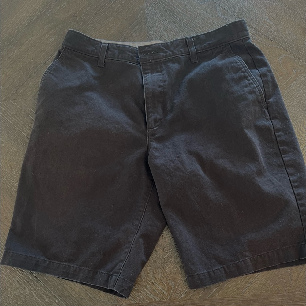 Dockers Men's Black Flat Front Shorts